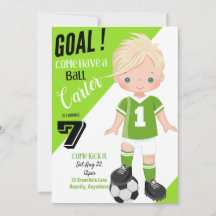 キック1誕生日招待状カード