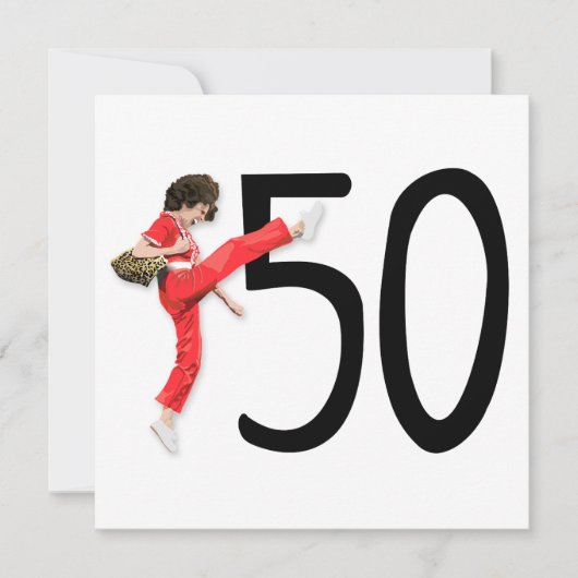 キック50 招待状 (正面)