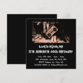 キック・イット バースデー・招待状 招待状 (正面/裏面)