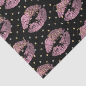 キッサブルピンクグリッター唇 薄葉紙 (詳細)