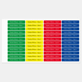 キッシパーソナライズされたュカラフル新学期服 ラベル (シート)
