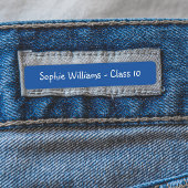 キッシパーソナライズされたュカラフル新学期服 ラベル