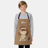 キッシパーソナライズされたュ エプロン (着用した状態)
