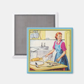キッシュ1950sヴィンテージベーキングハウスウィフ マグネット (正面/裏面)