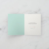 キッシングカバウ（ウミウマ）たちの愛のビーチウェディング　３枚のマルチ写真 サンキューカード (内部)