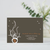 キッシングフィッシュ コーラルビーチ ファンシー かわいい ウェディング 招待状 (スタンド正面)