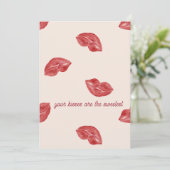 キッシングリップス レッド ベージュカラー バレンタインデー シーズンカード (スタンド正面)