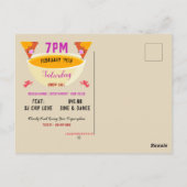 キッシング・ナチョ・バレンタイン・イベント ポストカード (裏面)