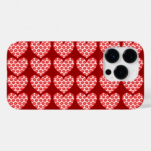 キッシーリップスハーツ Case-Mate iPhoneケース (裏面 (横))