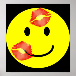 「キッシー顔プリント ポスター