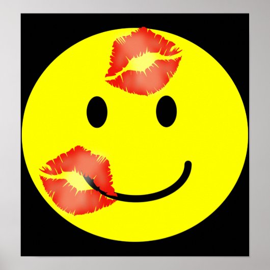 「キッシー顔プリント ポスター (正面)
