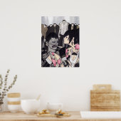 キッシー顔 ポスター (キッチン)