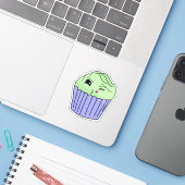 キッシー ミント カップケーキ シール (ノートパソコンとiPhone)