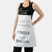 キッスタイリッシュチイタリアンスプーンフォーク引用文 エプロン (インサイチュ)