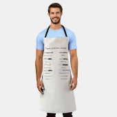 キッスタイリッシュチンとBBQエッセンシャル エプロン (着用した状態)