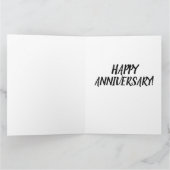 キッス ウェディング アニバーサリー グリーティング カード (内部)