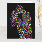 キッス ウェディング アニバーサリー グリーティング カード (黄色い花)