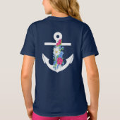 キッズいかりと花Tシャツ Tシャツ (裏面)