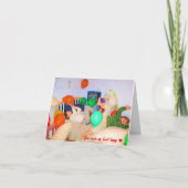 キッズうれしそうなお祝いバレンタインデーのカード カード (正面)