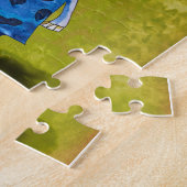 キッズおもしろいゲーカラフルムかわいいエイリアン ジグソーパズル (側面)