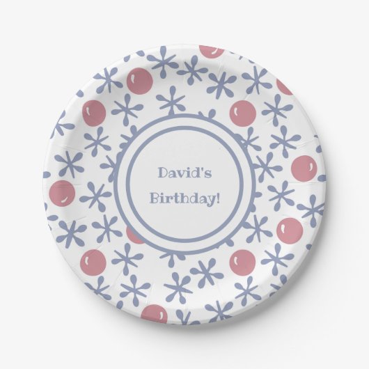 キッズおもしろいジャックスゲーム誕生日 ペーパープレート (正面)