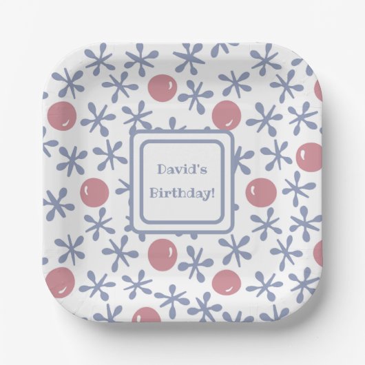 キッズおもしろいジャックスゲーム誕生日 ペーパープレート (正面)