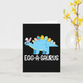 キッズおもしろいナス恐竜イースター卵狩りキッズ カード (黄色い花)