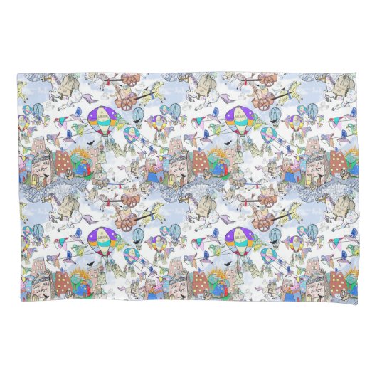 キッズおもしろいピラローケースペア 枕カバー (正面左)