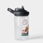 キッズおもしろいブルドーザー建築車 ウォーターボトル (右面)