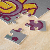 キッズおもしろい建築サイトと車 ジグソーパズル (側面)