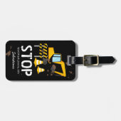 キッズおもしろい建築旅行バッグ ラゲッジタグ (正面横)