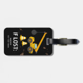 キッズおもしろい建築旅行バッグ ラゲッジタグ (裏面横)