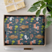 キッズおもしろい森林動物バニーラビットキツネベア 薄葉紙 (ギフト)