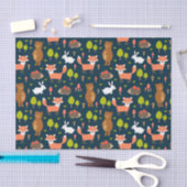 キッズおもしろい森林動物バニーラビットキツネベア 薄葉紙 (クラフト)