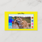 キッズおもしろい犬教育用ゲーム 名刺 (正面)