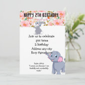 キッズお洒落フローラ抱き枕 | カラフル誕生日 シーズンカード (スタンド正面)