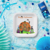 キッズお洒落格言ハロウィーン ペーパープレート (パーティー)