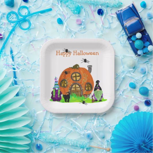 キッズお洒落格言ハロウィーン ペーパープレート (パーティー)