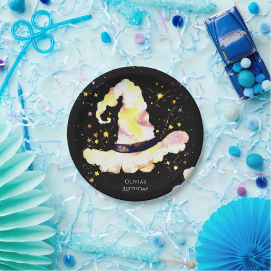 キッズお洒落魔法ウィザード誕生日 ペーパープレート (パーティー)