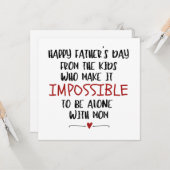 キッズからのカードおもしろい，特別パパカード カード (正面/裏面インサイチュ)