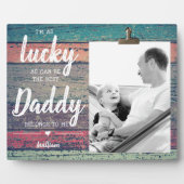 キッズからパパ誕生日ファーザーズデイフォト フォトプラーク (正面)