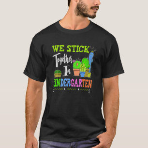 キッズかわいいサボチーム幼稚園Weスティック Tシャツ