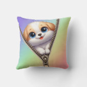 キッズかわいい犬の子犬 クッション (裏面)