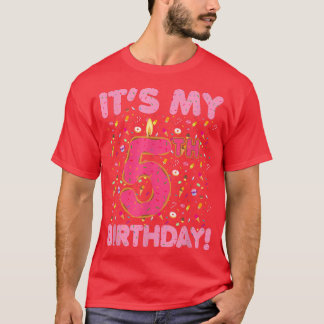 キッズそれは私の5番目の誕生日キャンディボンボン5年 Tシャツ