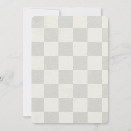 キッズとティーンエイジャーへのチェスの誕生日パーティーへの招待 招待状 (裏面)