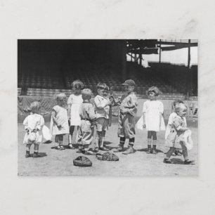 キッズと野球、1900年代初期 ポストカード
