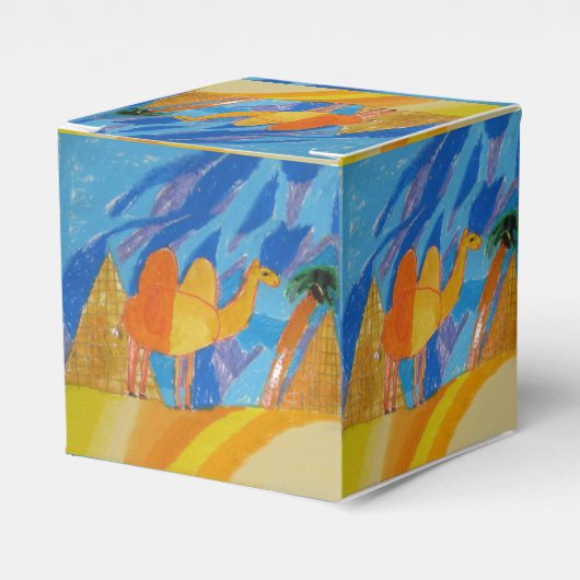 キッズによるラクダ・アート フェイバーボックス (正面サイド)