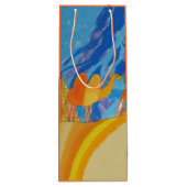 キッズによるラクダ・アート ワインギフトバッグ (裏面)