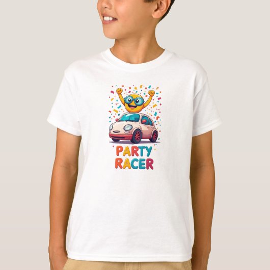 🚘 キッズにハッピードライビングの楽しさを 🌟 Tシャツ (正面)