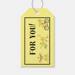 キッズのためにあなた星マンガ黄色の荷物ギフトラベル ギフトタグ